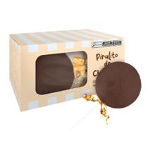 Pirulito de Chocolate ao Leite Redondo (10 Uni.) Borússia Chocolates