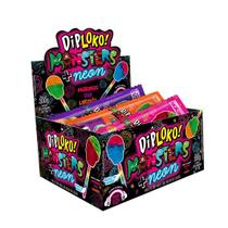 Pirulito Dip Loko Neon Monster Caveira Brilha No Escuro 30un Diploko