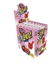 Pirulito Dip Loko Pó Explode Na Boca 15 Un 11g Para Criança Sabores Fruta Vermelhas