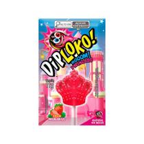 Pirulito DipLoko Coroa Princess Sabor Morango Unidade