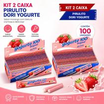 Pirulito Dori Yogurte Mastigável Kit 2 Displays 100un