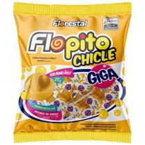 Pirulito Flopito Gigante Giga Chiclete Maracuja 24un 600g Florestal
