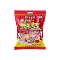 Pirulito florestal flopito baby coracao morango 200g