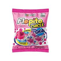 Pirulito florestal flopito giga chicle cereja 600g