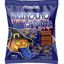Pirulito Halloween Pinta Língua Bruxolito Q Pinta C/ 50 unid 500g