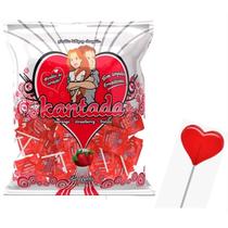 Pirulito Kantada Coração Morango 500g - Simonetto