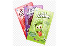 Pirulito Lolli Popkins Pézinho Cristais Explosivos Cx C/15