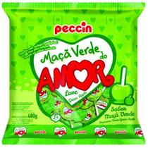 Pirulito Maçã Verde do Amor 480g Peccin