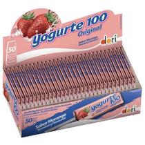 Pirulito Mastigável Yogurte 100 Morango C/ 50u 560g