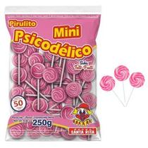 Pirulito Mini Psicodélico Rosa - Pacote 250G - DOCES SANTA RITA
