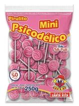 Pirulito Mini Psicodélico Rosa Tutti Frutti 250g Santa Rita