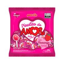 Pirulito peccin morango do amor c/24