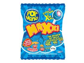 Pirulito Pinta Língua Pop Mania Maxxi Framboesa 672g