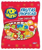 Pirulito Pop Mania Com Recheio Chiclete Frutas Tropicais