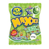 Pirulito pop mania maxxi maçã verde 672 g