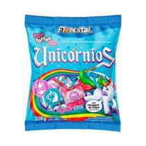 Pirulito Pop Tattoo Mini Unicórnios 200g