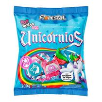 Pirulito Pop Tattoo Unicornios Mini 200g Florestal