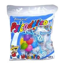 Pirulito Psicodelico Chaves Azul e Branco Pacote C/50unid - 600g