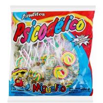 Pirulito Psicodélico Chaves Colorido Pacote C/50unid - 600g