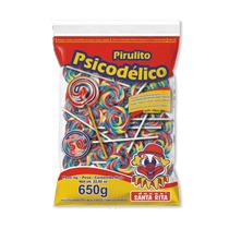 Pirulito Psicodélico Tutti-Frutti 650g - Santa Rita Pacote 50 Unidades