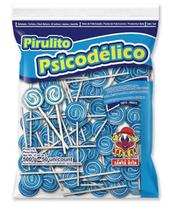 Pirulito Santa Rita Psicodélico II Azul - Pacote 500G