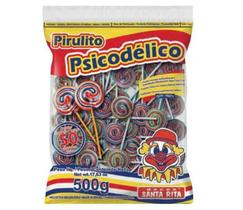 Pirulito Santa Rita Psicodélico II - Pacote 500G - DOCES SANTA RITA