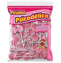 Pirulito Santa Rita Psicodélico II Rosa - Pacote 500G