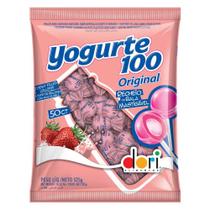 Pirulito Yogurte Morango 525g Dori - Aluá festas