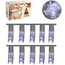 Pisca 100 leds branco frio 220v 9 Metros 8 funcoes fio transparente - Fu Xing