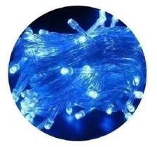 Pisca 100l led azul 8f fio transp - 15102 - BLACK