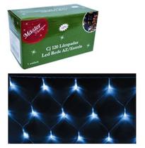 Pisca 120 Leds Estrelas Rede Lampada Azul 3m 127v Na Caixa - Rio master