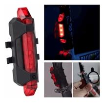 Pisca Alerta Bike Sinalizador Sinaleira Luz Traseira Led Vermelho Usb todo Brasil Top Melhor