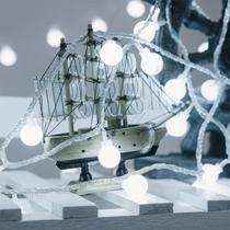 Pisca Bola Cristal 5 Metros 20 Leds Fio Transparente Decoração Natal Pisca Bola Cristal 5 Metros 20 Leds Fio Transparente Decoração Natal