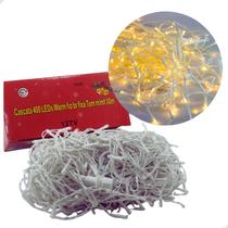 Pisca Cascata 400 Leds Luz Fixa com 10 Metros e com Emenda 110v Luzinhas de Natal Reveillon Pisca Cascata 400 Leds Luz Fixa com 10 Metros e com Emenda 110v Luzinhas de Natal Reveillon