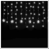 Pisca Cascata 405 LED Estrela Luz Branca 10 Metros 220v Pisca Cascata 405 LED Estrela Luz Branca 10 Metros 220v