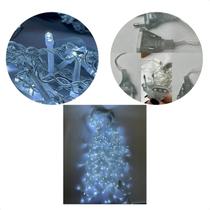 Pisca Cascata fio Transparente 10m 400 Leds Branco frio Estático Pisca Cascata fio Transparente 10m 400 Leds Branco frio Estático
