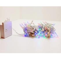 Pisca Cascata Led Colorido 100 Lâmpadas 9m 127V Decoração Iluminação de Natal