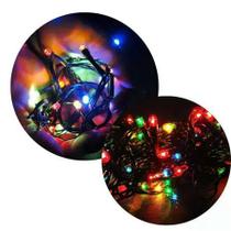 Pisca Cascata Led Colorido 100 Lâmpadas 9m 220V Decoração Iluminação de Natal