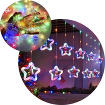 Pisca Cascata Noel Árvore Natal LEDs Colorido 3,5M 110v-220v Pisca Cascata Noel Árvore Natal LEDs Colorido 3,5M 110v-220v