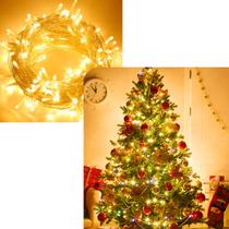 Pisca Cordão 200 Lâmpadas LEDs Amarelo Natalino 220v De 17m Pisca Cordão 200 Lâmpadas LEDs Amarelo Natalino 220v De 17m