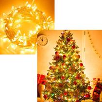 Pisca Cordão 200 Lâmpadas Leds Amarelo Natalino 220v De 17m Pisca Cordão 200 Lâmpadas Leds Amarelo Natalino 220v De 17m