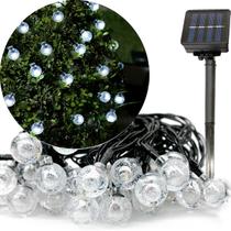 Pisca Cordão Bolinhas Solar Externo Jardim 20LEDs 5M Branco Pisca Cordão Bolinhas Solar Externo Jardim 20LEDs 5M Branco