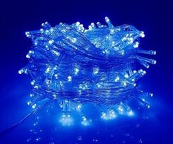 Pisca Cordão De Luz Fio de Luzes Led Azul 10 Metros 220v Pisca Cordão De Luz Fio de Luzes Led Azul 10 Metros 220v