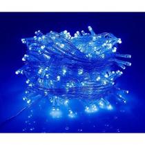 Pisca Cordão De Luz Fio De Luzes Led Azul 10 Metros 220v Pisca Cordão De Luz Fio De Luzes Led Azul 10 Metros 220v