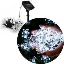 Pisca Cordão Flores Cerejeira Solar Externo 5m 20leds Branco Pisca Cordão Flores Cerejeira Solar Externo 5m 20leds Branco