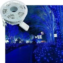 Pisca Cordão Varal Natal 600 Lâmpadas LEDs Azul De 100m 220v Pisca Cordão Varal Natal 600 Lâmpadas LEDs Azul De 100m 220v