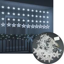 Pisca Cortina Cascata Natal 48 Lâmpadas LEDs Branco 220v 3m Pisca Cortina Cascata Natal 48 Lâmpadas LEDs Branco 220v 3m