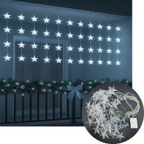 Pisca Cortina Cascata Natal 48 Lâmpadas Leds Branco 3m 220v