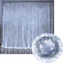 Pisca Cortina Natalina 520 Lâmpadas LEDs Branco De 220v 5x2m Pisca Cortina Natalina 520 Lâmpadas LEDs Branco De 220v 5x2m