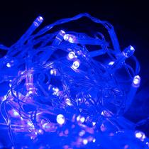 Pisca de LED Cascata 100L 3M X 70CM 8 Modos Tomada Natal Ano Novo Festas Cores:Azul Pisca de LED Cascata 100L 3M X 70CM 8 Modos Tomada Natal Ano Novo Festas Cores:Azul